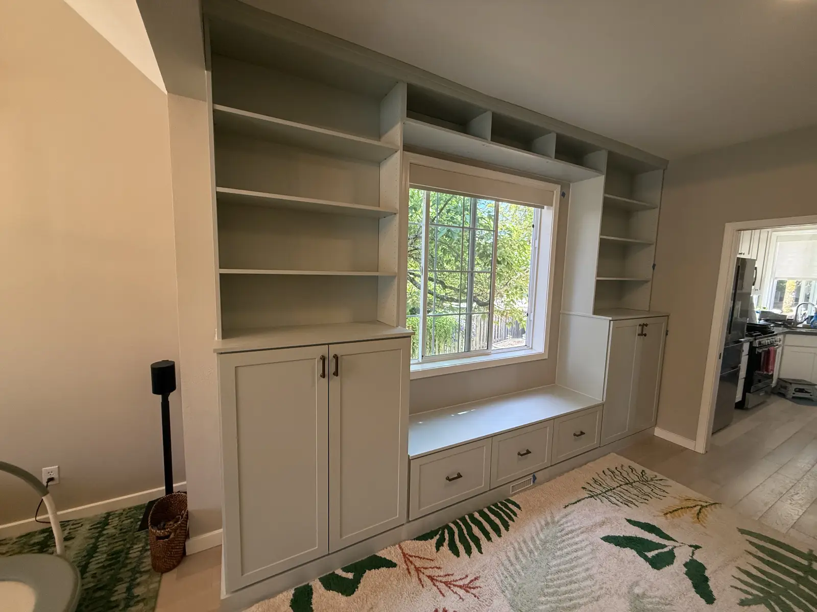 Window Seat & Built-In Cabinets